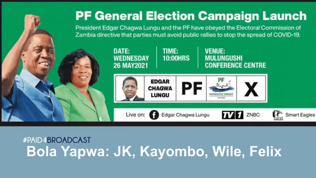 JK, Kayombo, Wile & Felix – “Bola Yapwa (PF Campaign song)” Mp3