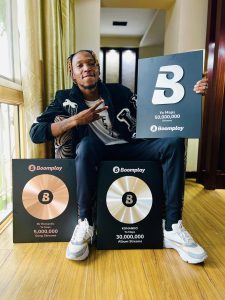 Yo Maps Dominates Boomplay With High Stream Numbers, Zambian Musician Receives Plaque Awards (See Pictures)