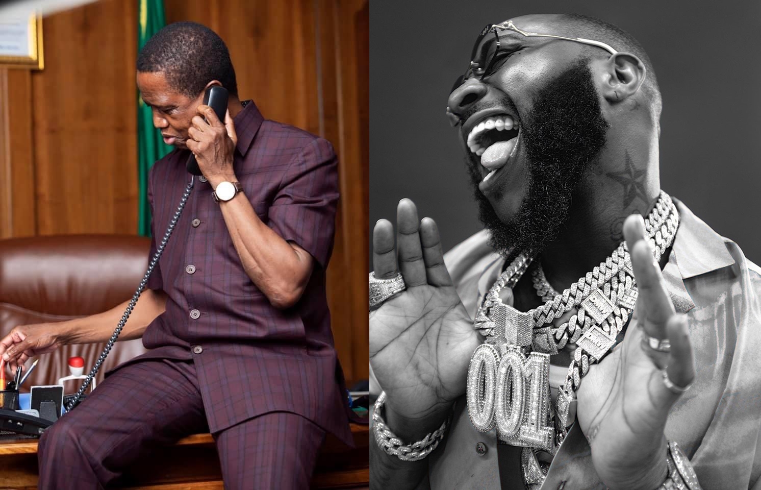 Davido Posts Former Zambian President Edgar Chagwa Lungu Vibing To His Song